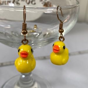 Cute rubber Duck earrings 🦄